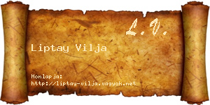 Liptay Vilja névjegykártya